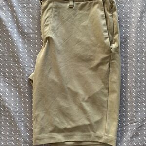 lululemon athletica Tan Flat Front Men Shorts